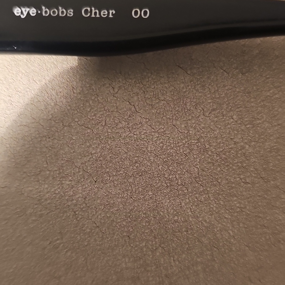 Black Rectangular Sunglasses with Purple Lenses, … - image 3